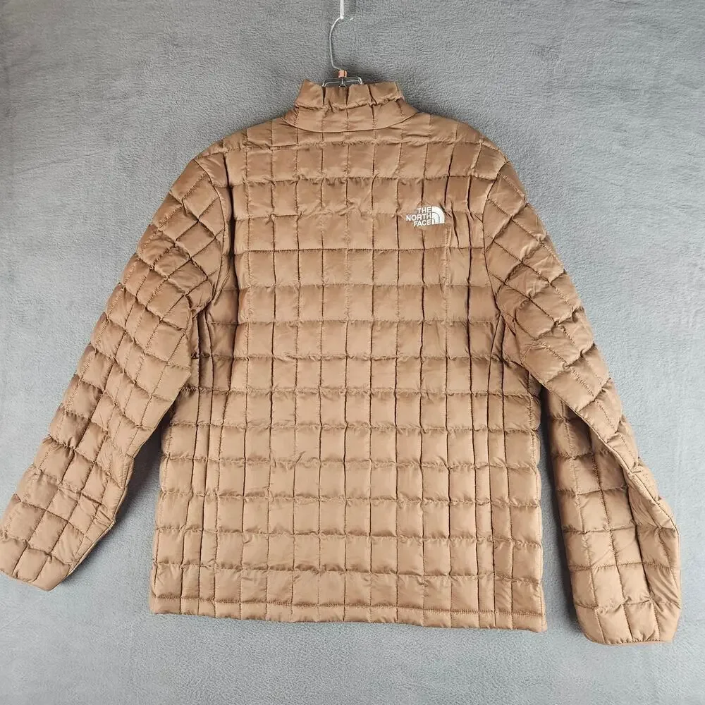 The North Face Thermo Insulated Jacket Latte Size Men's Large Outdoor Hiking
